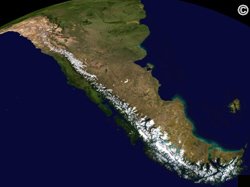 Chinchilla Habitat - Aerial shot of The Andes Mountain Range.